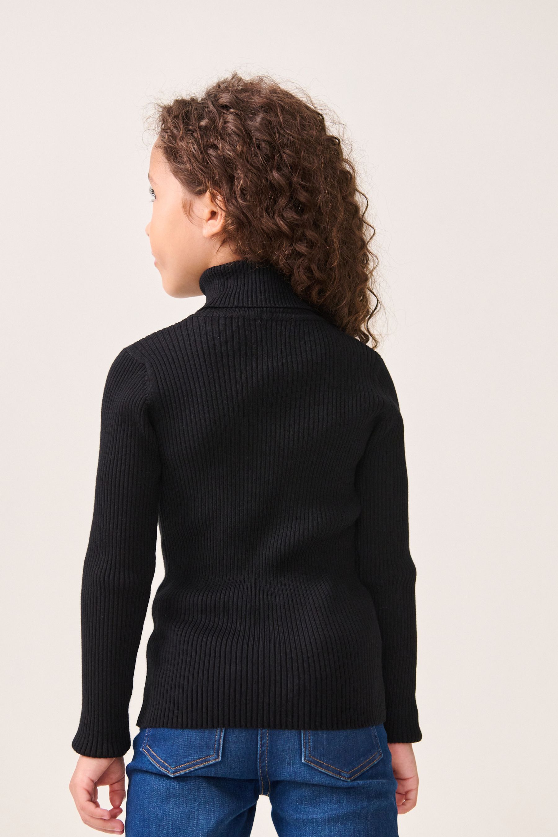 Buy Black Roll Neck Jumper 3 16yrs from the Next UK online shop