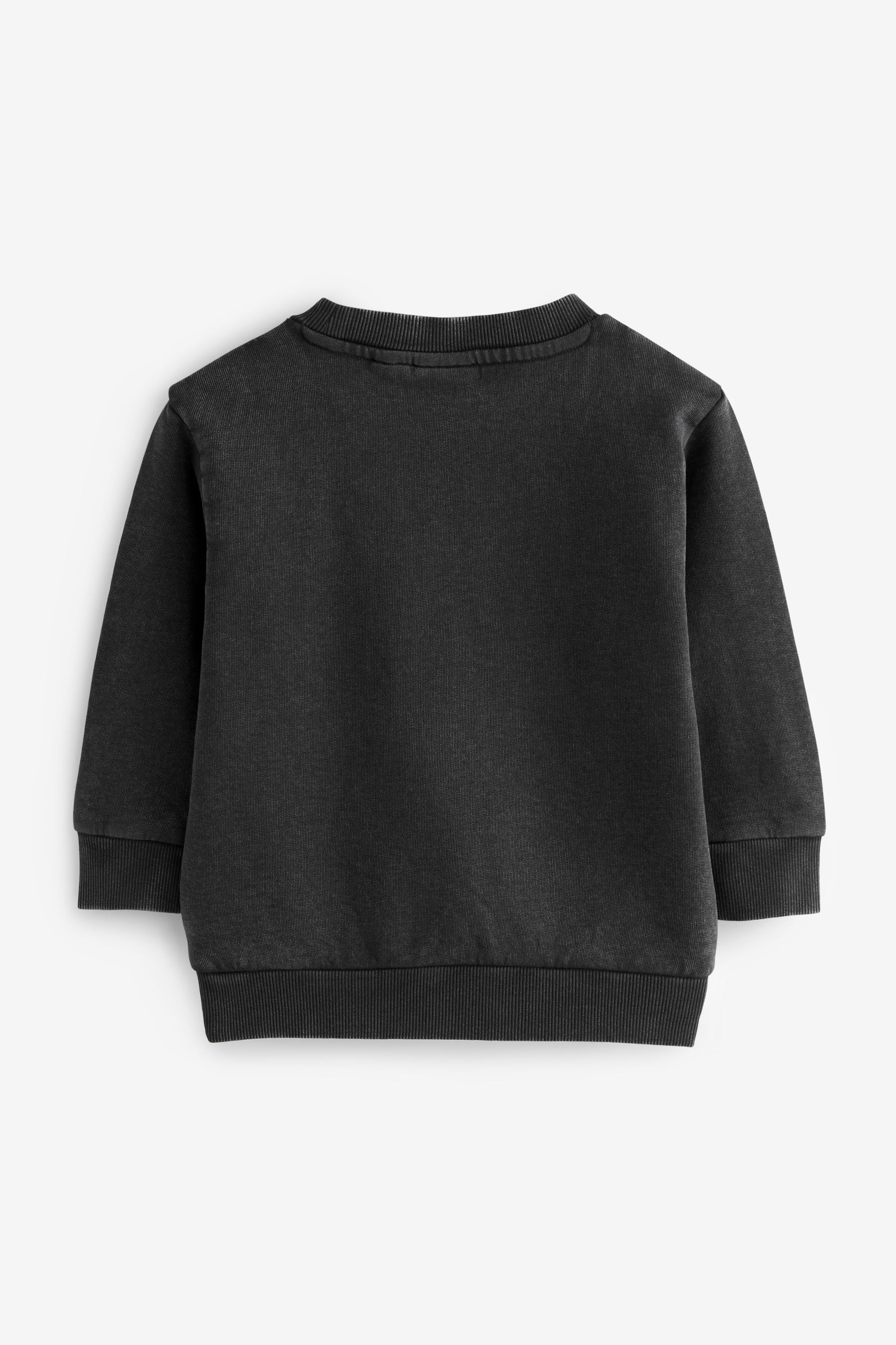 Buy Charcoal Grey Acid Wash Nirvana Crew Neck 100% Cotton Sweatshirt  (3mths-8yrs) from Next USA