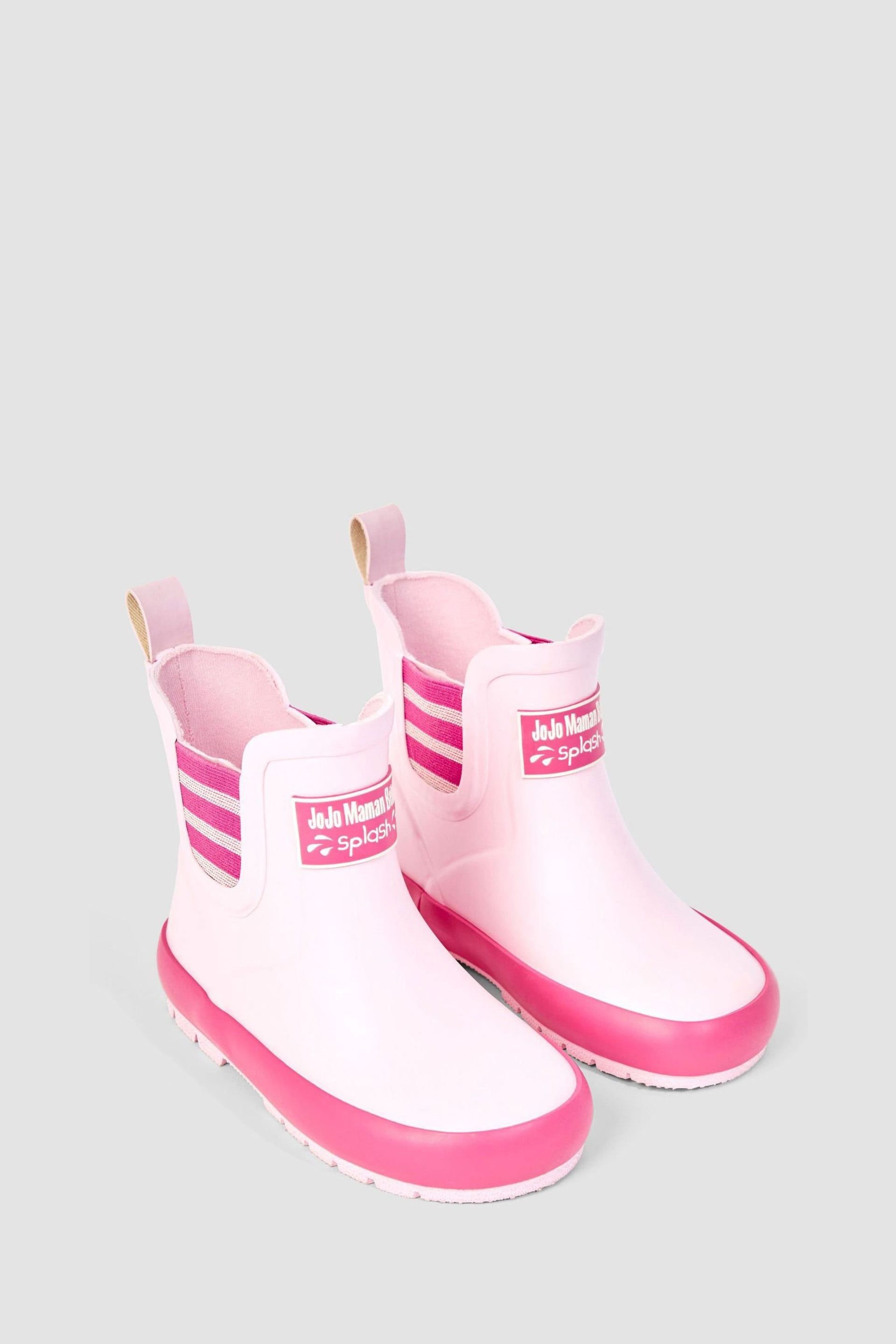 JoJo Maman Bébé Pink Ankle Wellies - Image 1 of 4