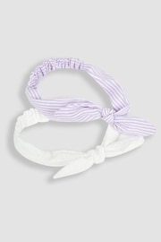 JoJo Maman Bébé Lilac Purple 2-Pack Headbands - Image 3 of 3