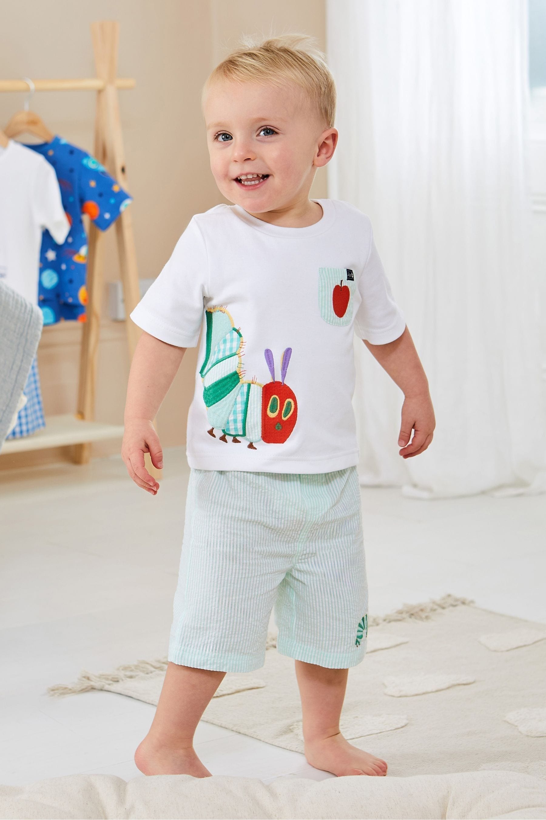Buy JoJo Maman Bebe White The Very Hungry Caterpillar Pyjamas from Next France
