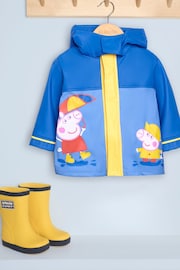 JoJo Maman Bébé Cobalt Peppa Pig Waterproof Fisherman's Jacket - Image 4 of 6