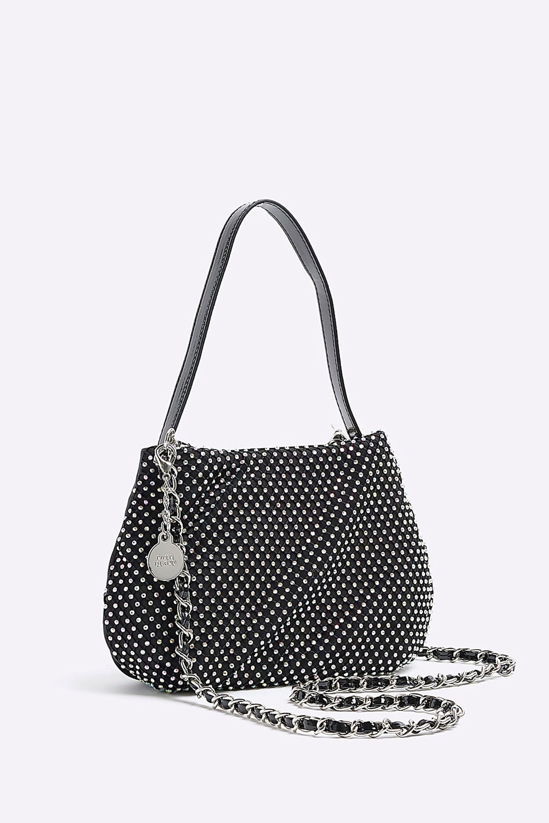 River island diamante bag top