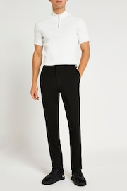 River Island Black Smart Slim Trousers - Image 3 of 5