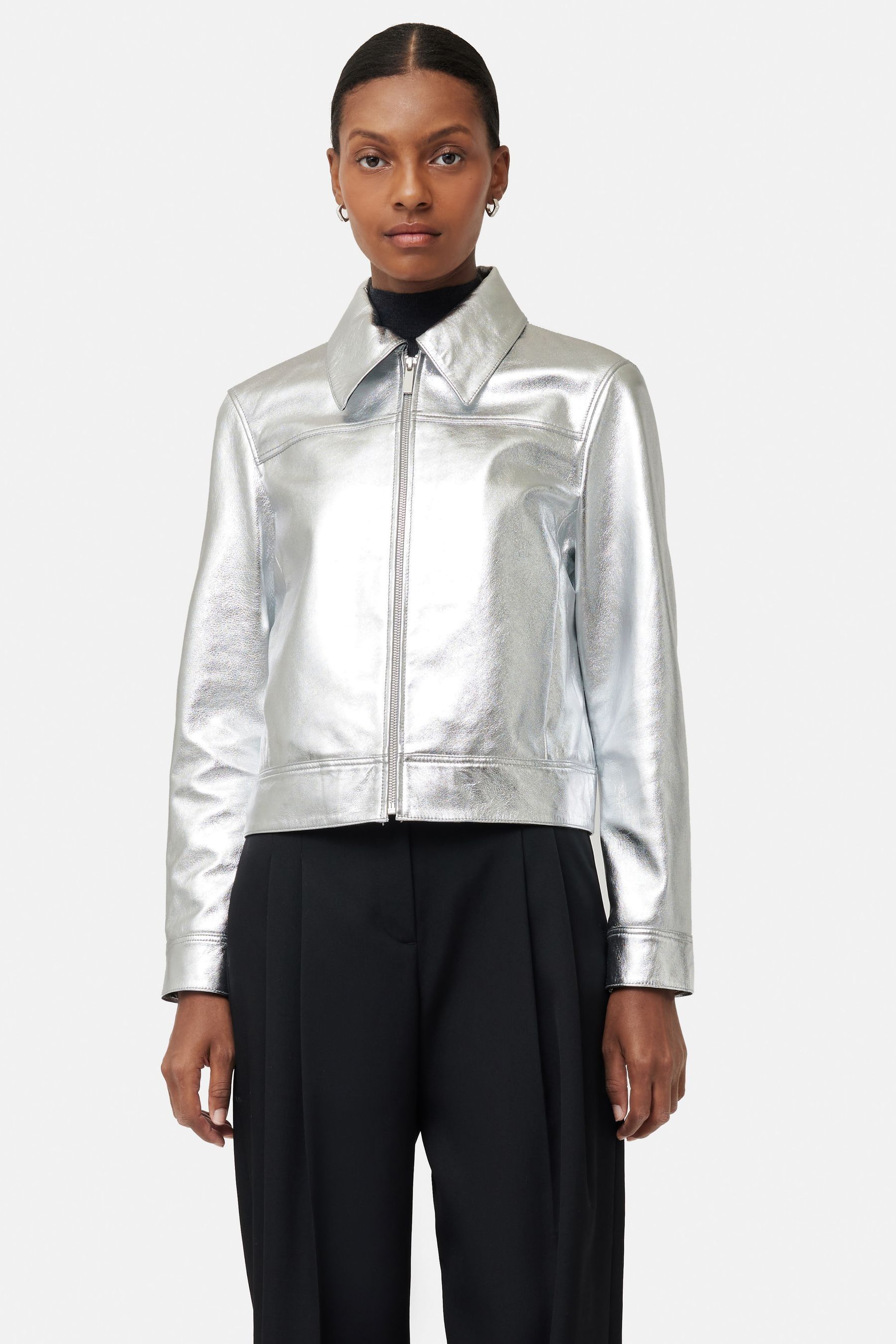 Jigsaw premium leather jacket discount
