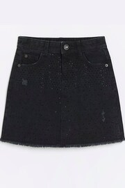 River Island Black Girls Embellished Skirt - Image 1 of 4