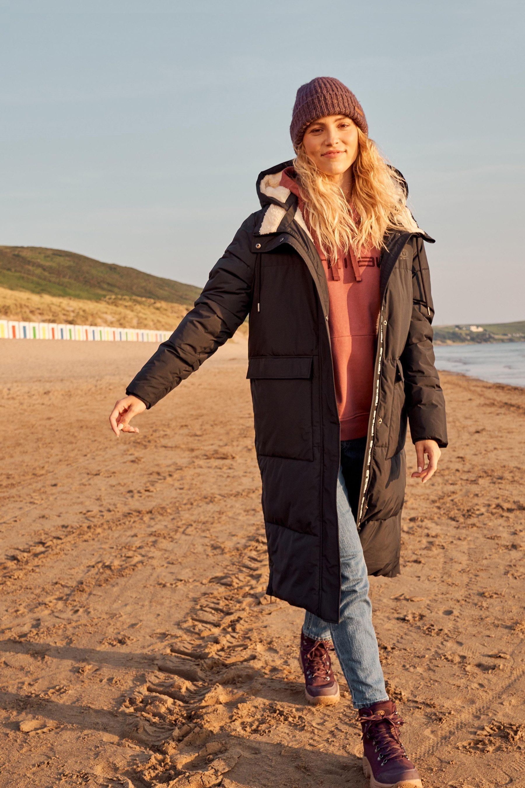 Longline coat womens store