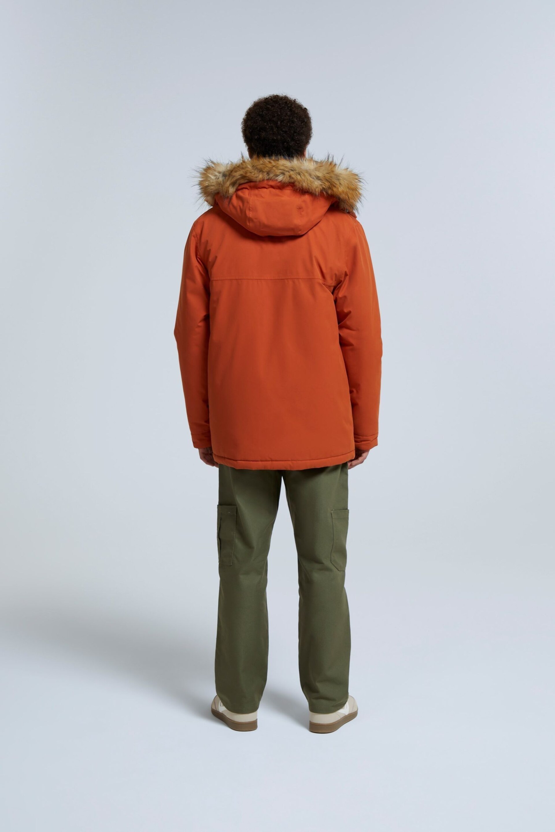 Animal Mens Orange Whitsand Sherpa Zip Jacket - Image 4 of 9