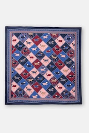 Joules Bloomfield Square Silk Scarf - 圖片 3，共 3