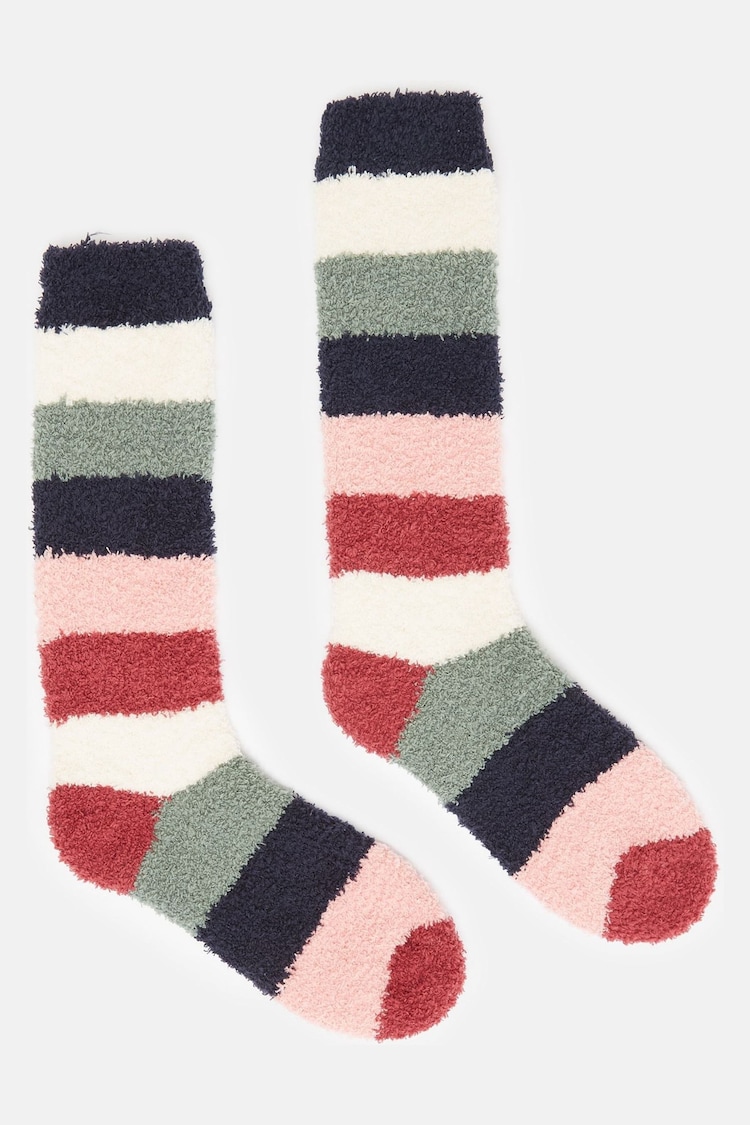 Joules Women's Fluffy Multi Socks (size 4-8) - Image 1 of 3