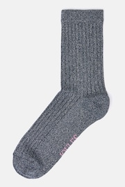 Joules Freya Navy Glitter Socks - Image 3 of 5