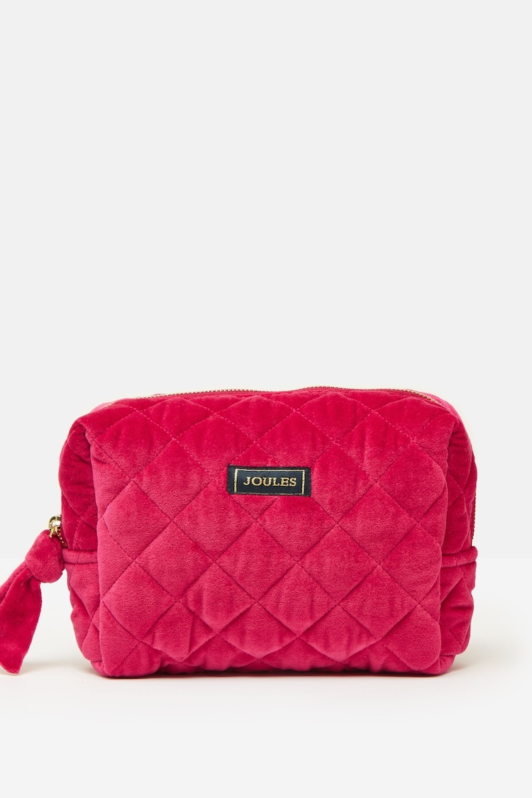 Joules Lillia Bright Pink Wash Bag - Image 1 of 6