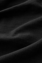 Black Short Sleeve Tie Neck Bardot Blouse - Image 7 of 7