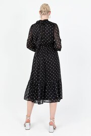 Lovedrobe Printed High Neck Black Midi Dress - Image 3 of 7