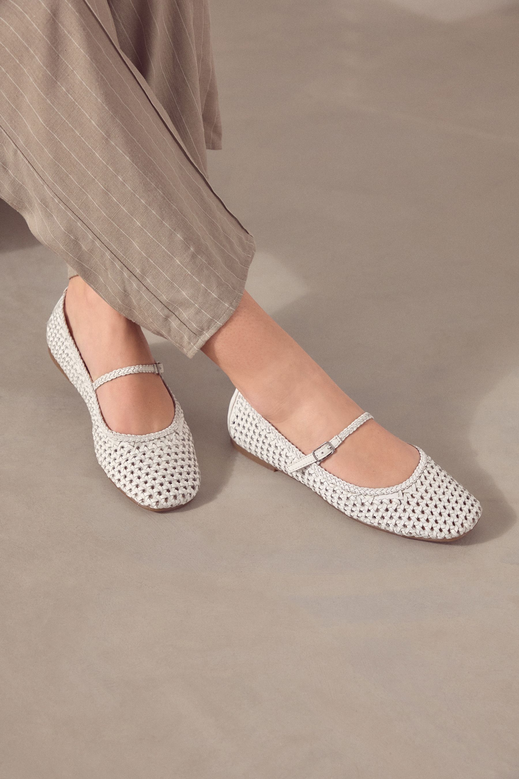 Woven mary jane shoes hot sale