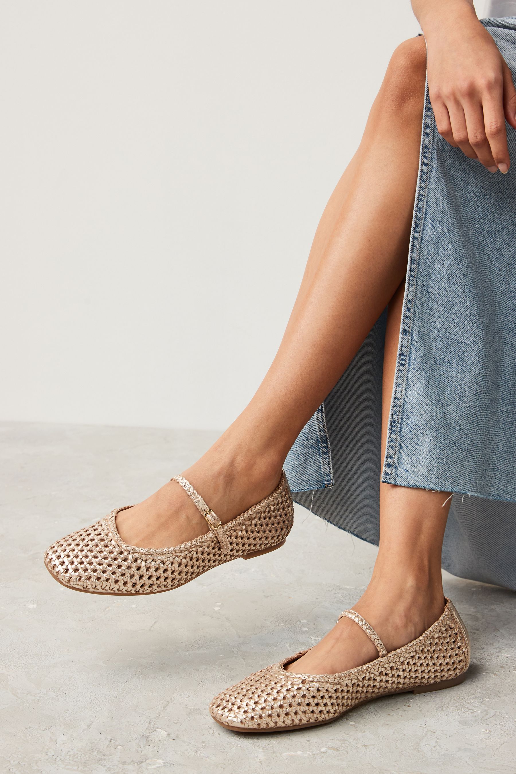 Woven mary jane shoes cheap
