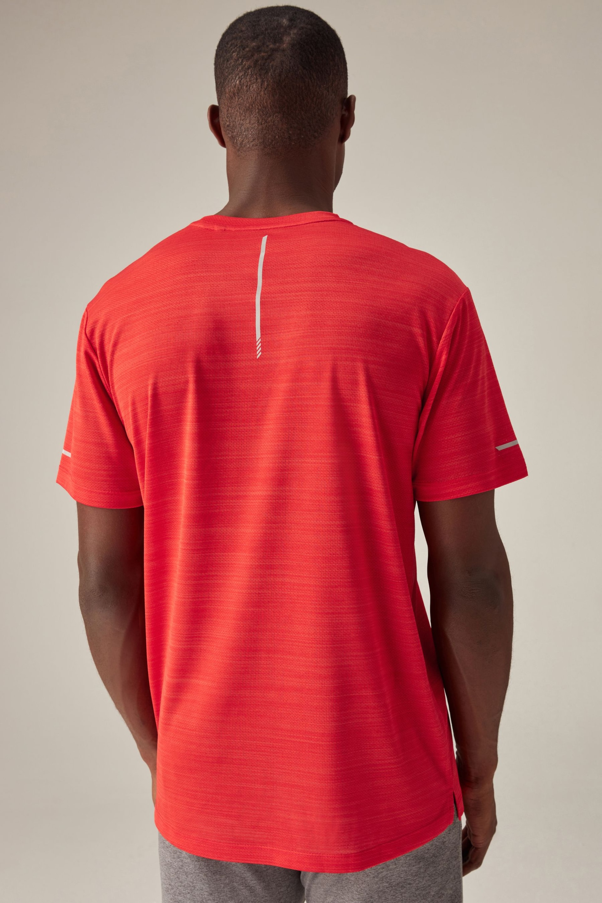 Red Active Mesh Training T-Shirt - Image 3 of 10
