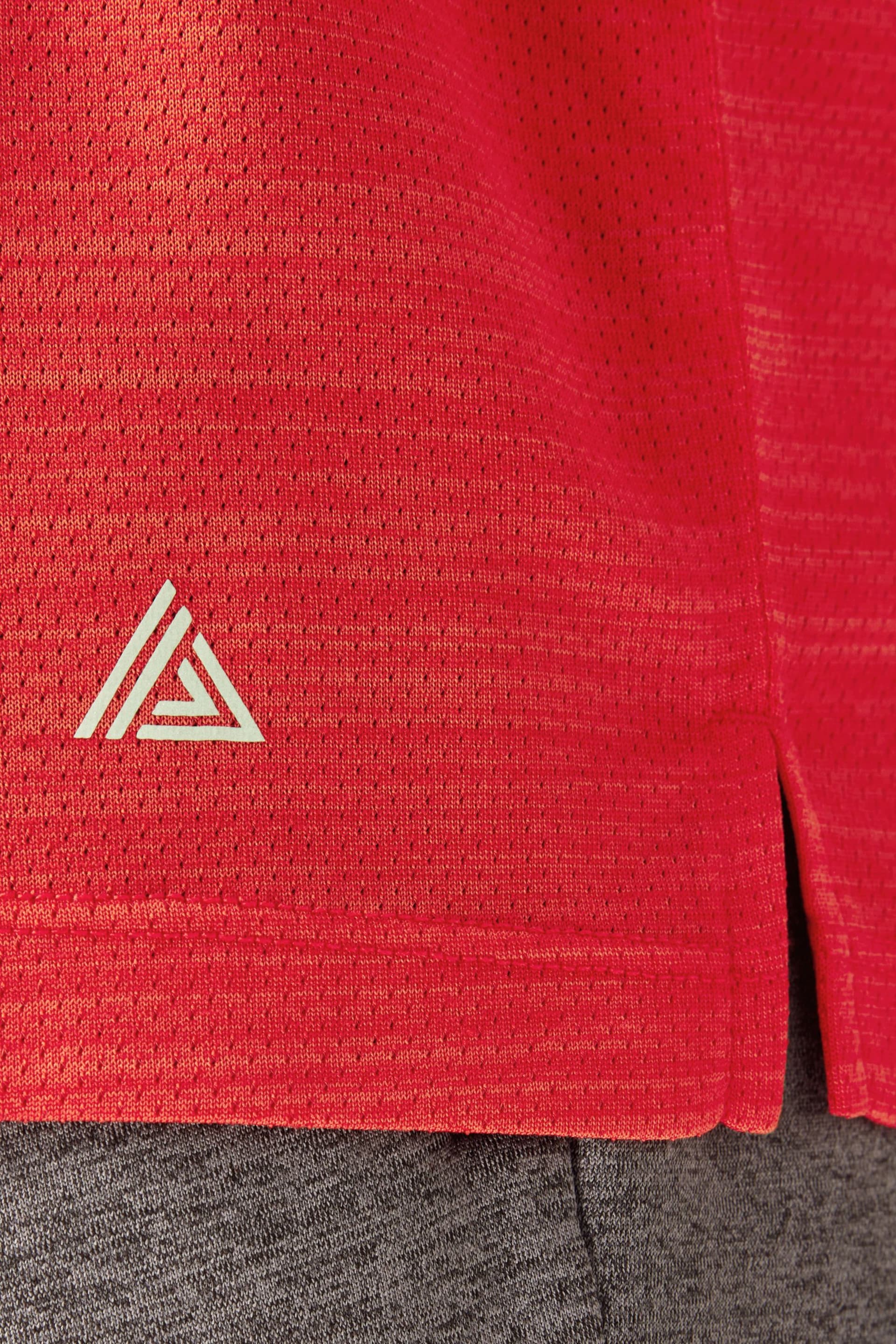 Red Active Mesh Training T-Shirt - Image 7 of 10