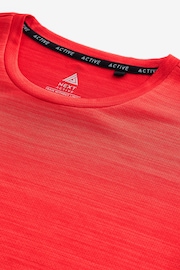 Red Active Mesh Training T-Shirt - Image 9 of 10