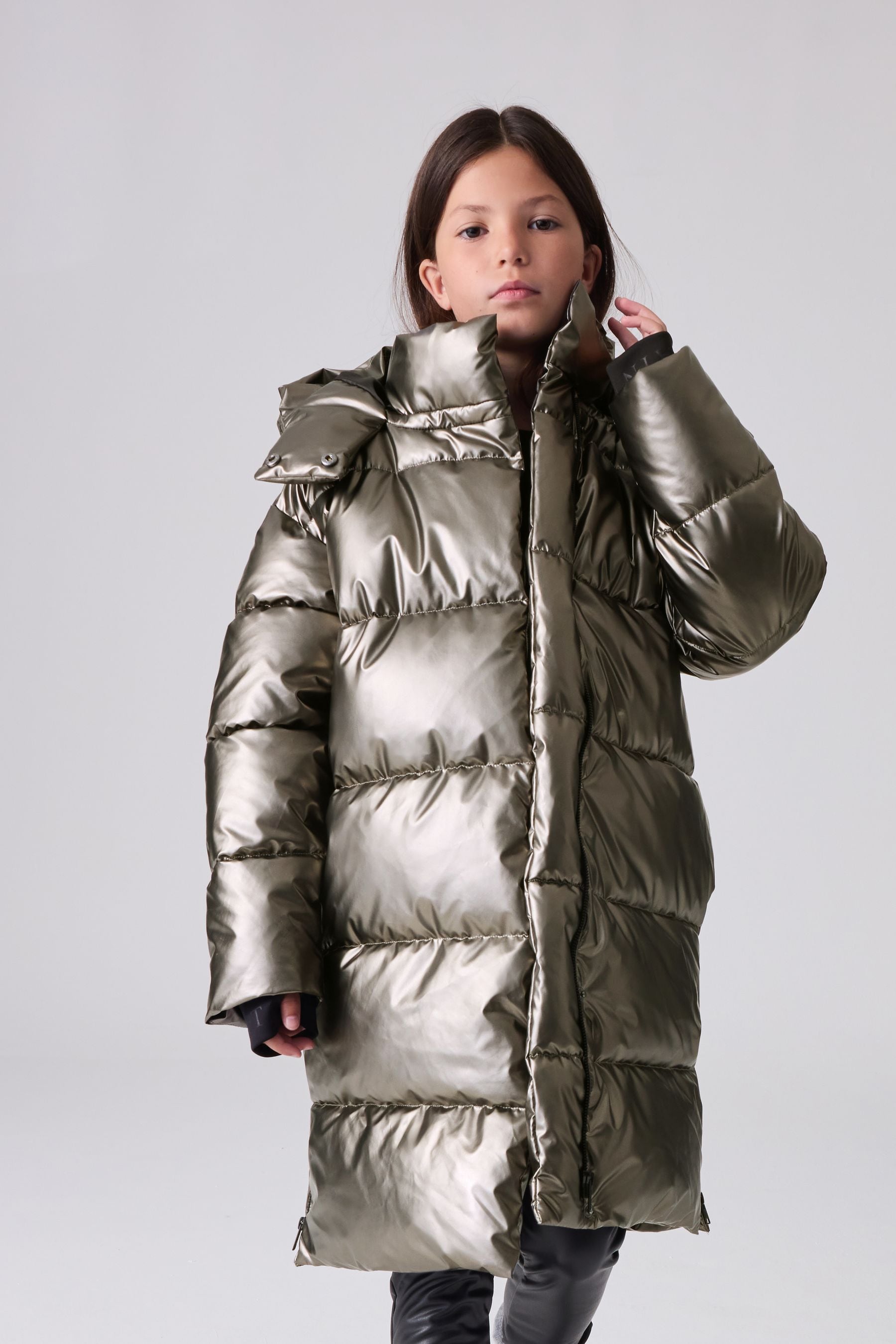 Buy smALLSAINTS Metallic Longline Padded Girls Coat from Next Austria
