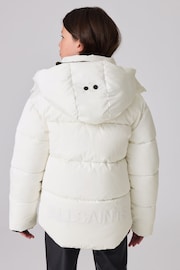 smALLSAINTS White Short Padded Girls Coat - Image 5 of 15