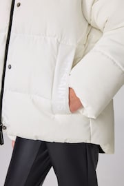 smALLSAINTS White Short Padded Girls Coat - Image 6 of 15