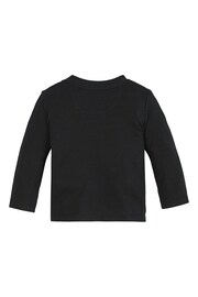 Calvin Klein Jeans Baby Monogram Long Sleeve Black Top - Image 2 of 3