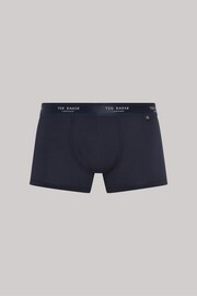 Ted Baker Blue/Black/Grey Cotton Boxer Briefs 3 Pack - Image 5 of 8