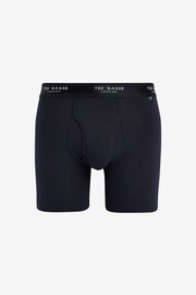 Ted Baker Blue/Black/Grey Cotton Boxer Briefs 3 Pack - Image 7 of 8