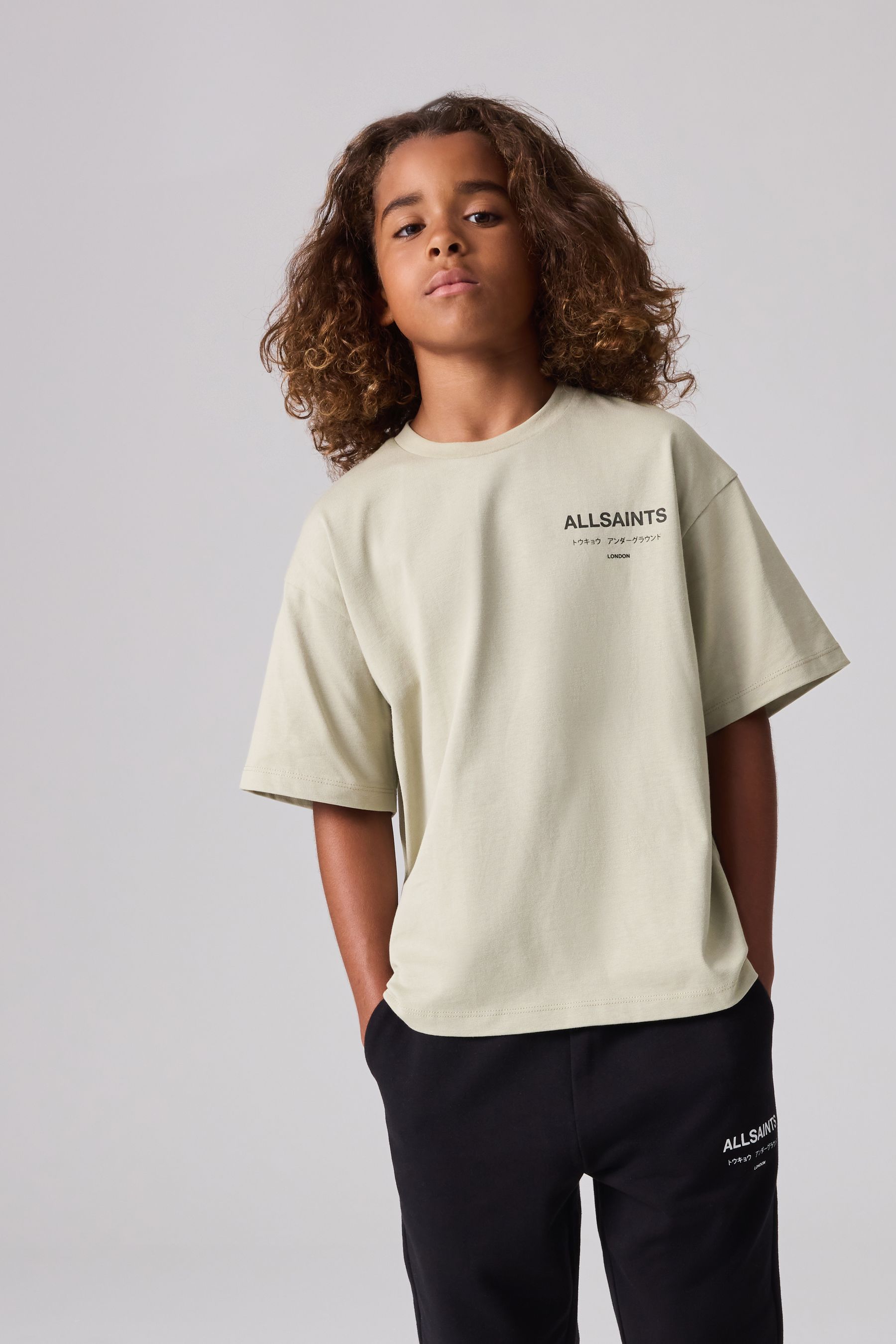 Buy smALLSAINTS Stone Oversized Underground 100 Cotton Crew T Shirt from the Next UK online shop