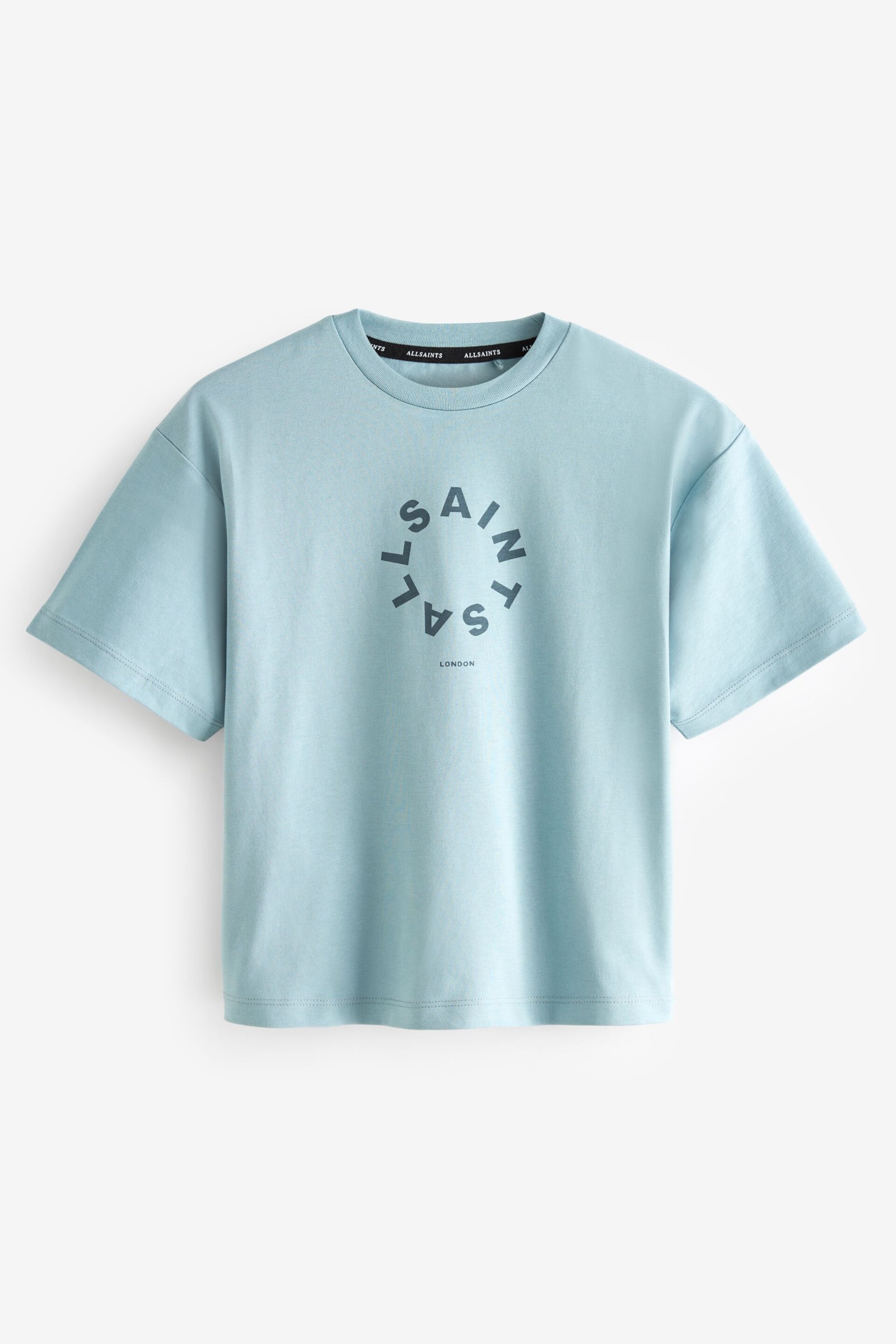 smALLSAINTS Pale Blue Tierra Oversized Crew Logo T-Shirt - Image 4 of 4