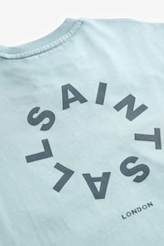 smALLSAINTS Pale Blue Tierra Oversized Crew Logo T-Shirt - Image 7 of 7