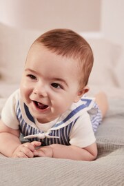 Blue Sailor Woven Baby Romper (0mths-2yrs) - Image 5 of 12