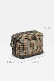 Joules Blakenham Brown Tweed Washbag - Image 3 of 7