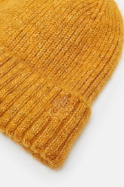 Joules Berwick Yellow Beanie Hat - Image 3 of 4