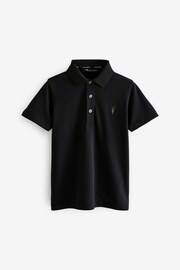 smALLSAINTS Black Short Sleeve Boys Polo Shirt - Image 5 of 7