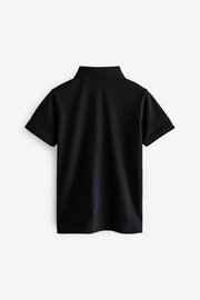 smALLSAINTS Black Short Sleeve Boys Polo Shirt - Image 6 of 7