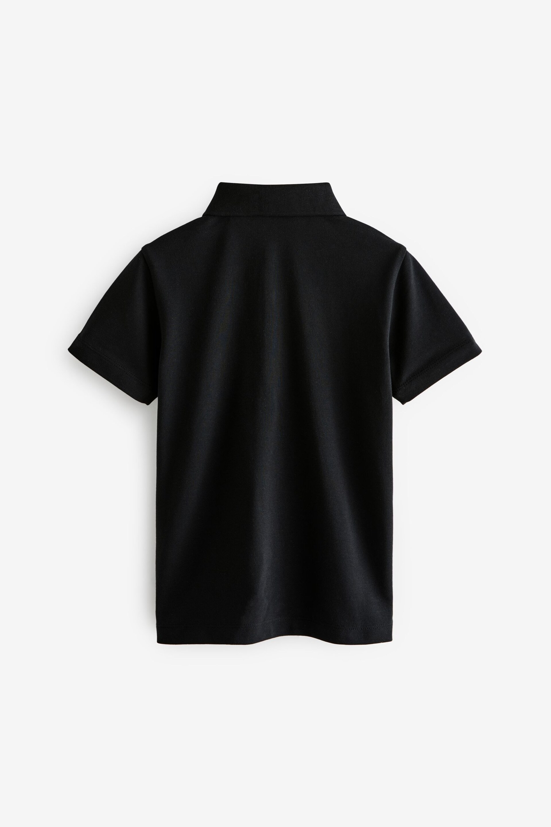 smALLSAINTS Black Short Sleeve Boys Polo Shirt - Image 6 of 7
