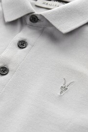 smALLSAINTS Grey Short Sleeve Boys Polo Shirt - Image 6 of 7