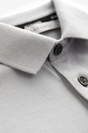 smALLSAINTS Grey Short Sleeve Boys Polo Shirt - Image 7 of 7