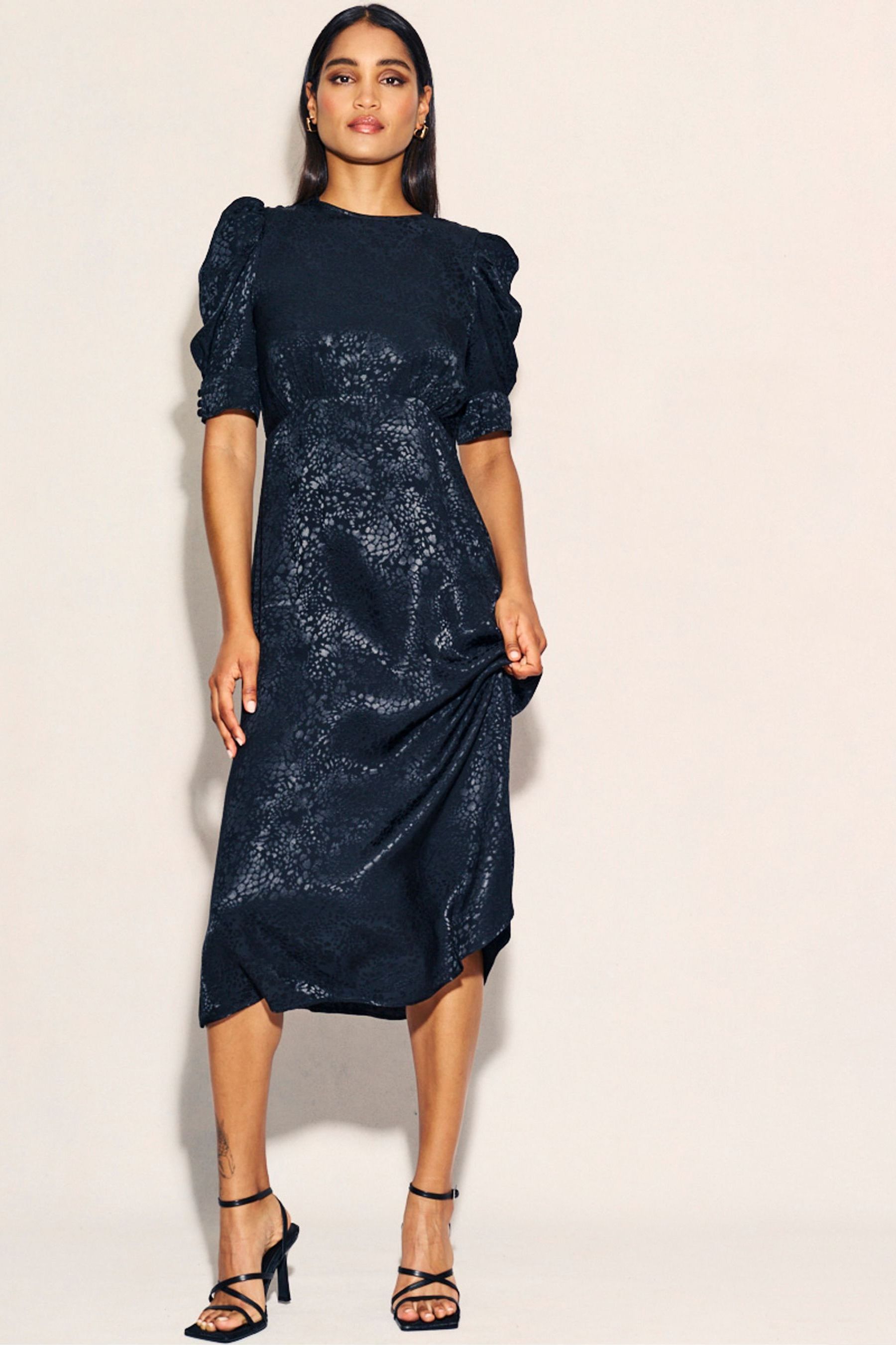 Moira jacquard wrap dress discount