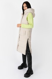 Lovedrobe Longline Gilet with Hood - Image 3 of 5