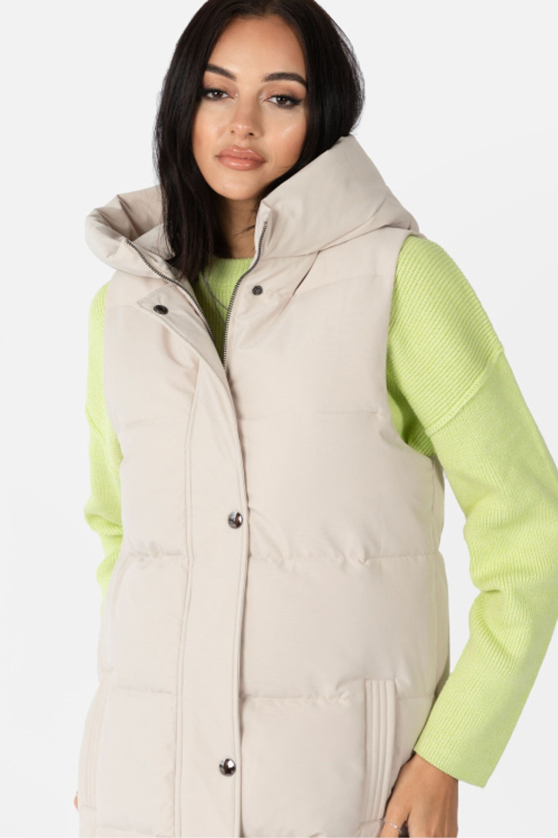 Lovedrobe Longline Gilet with Hood - Image 4 of 5