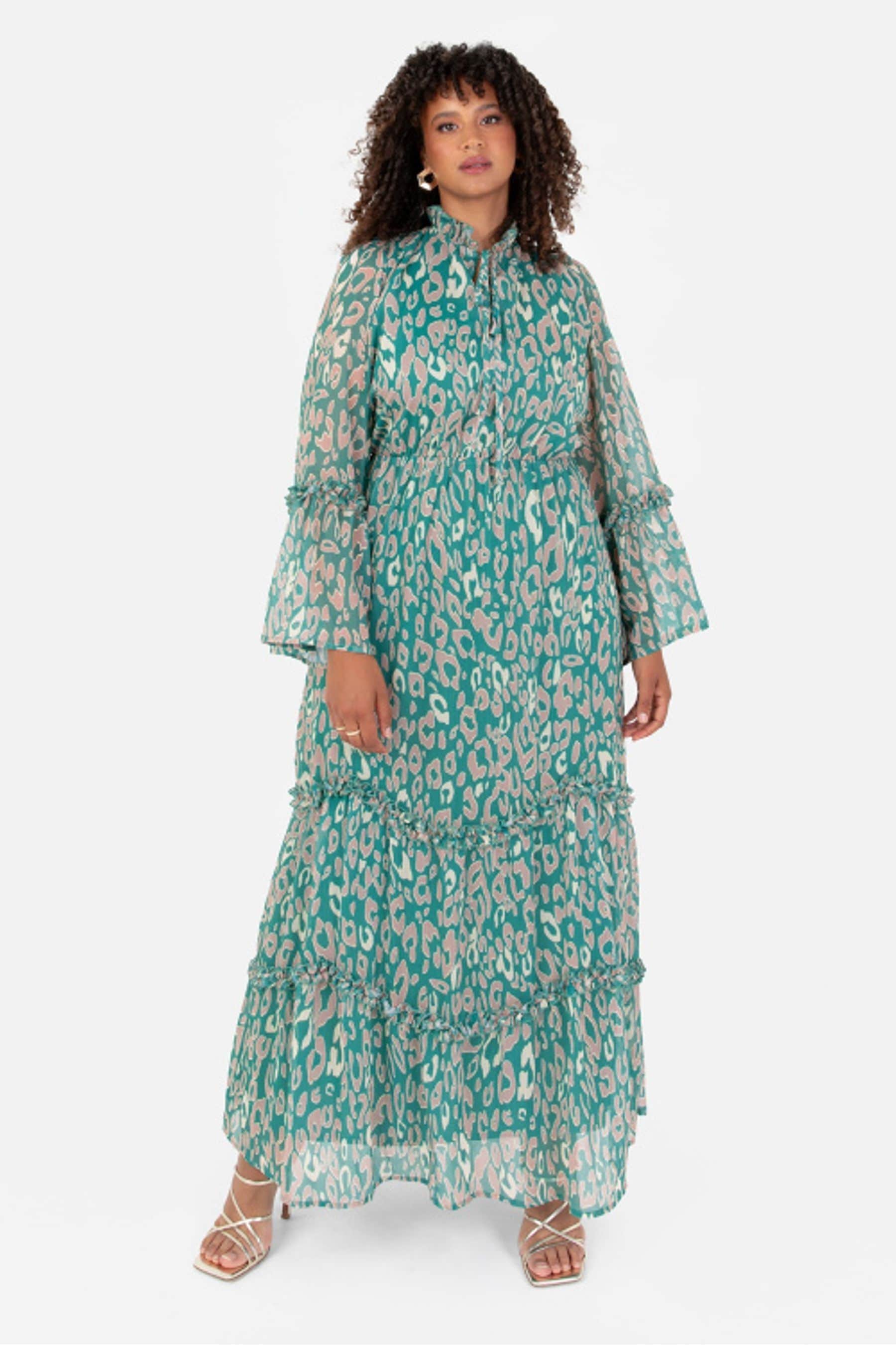 Next teal animal print dress hot sale