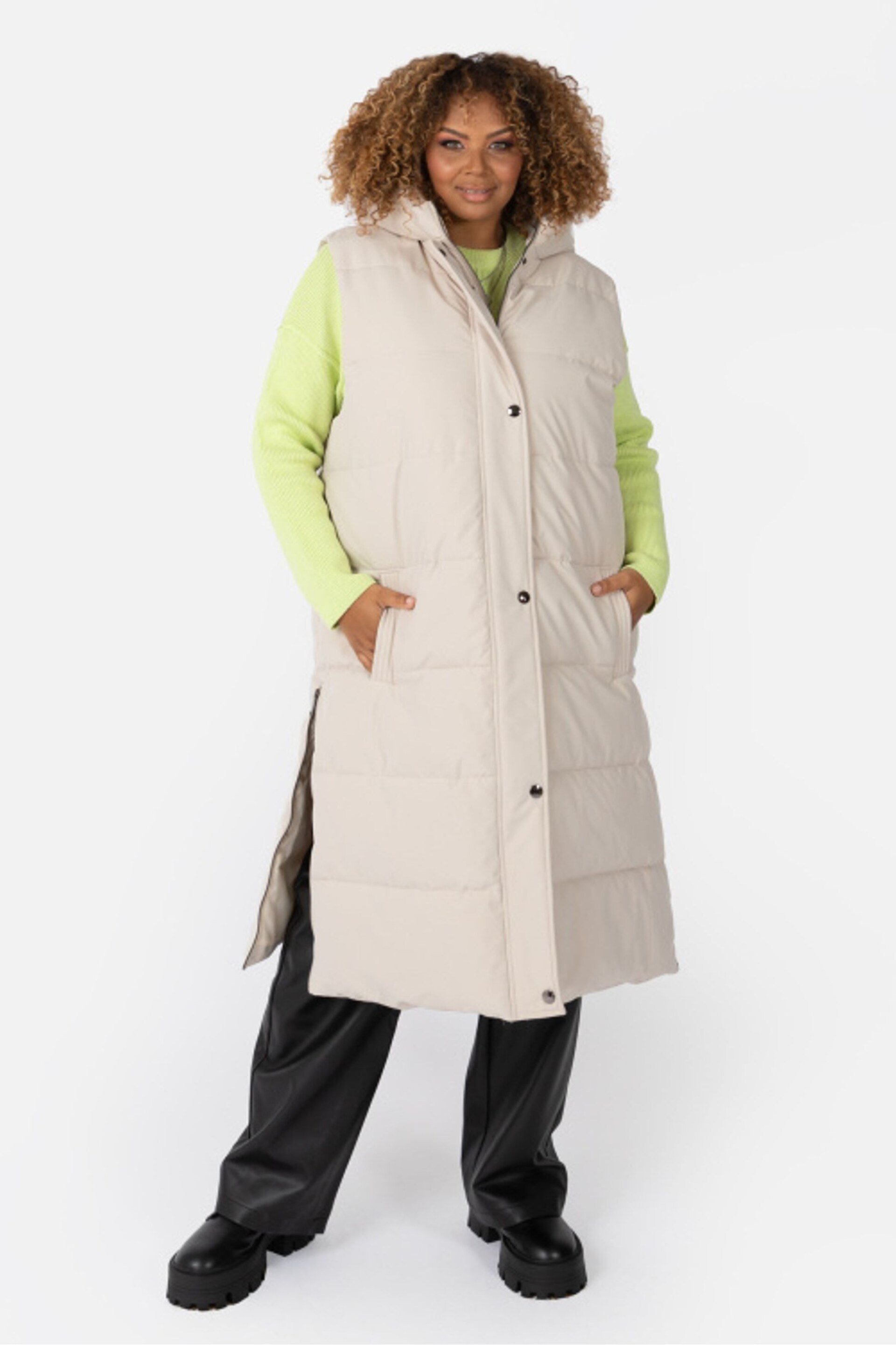 Lovedrobe Longline Gilet with Hood - Image 1 of 5