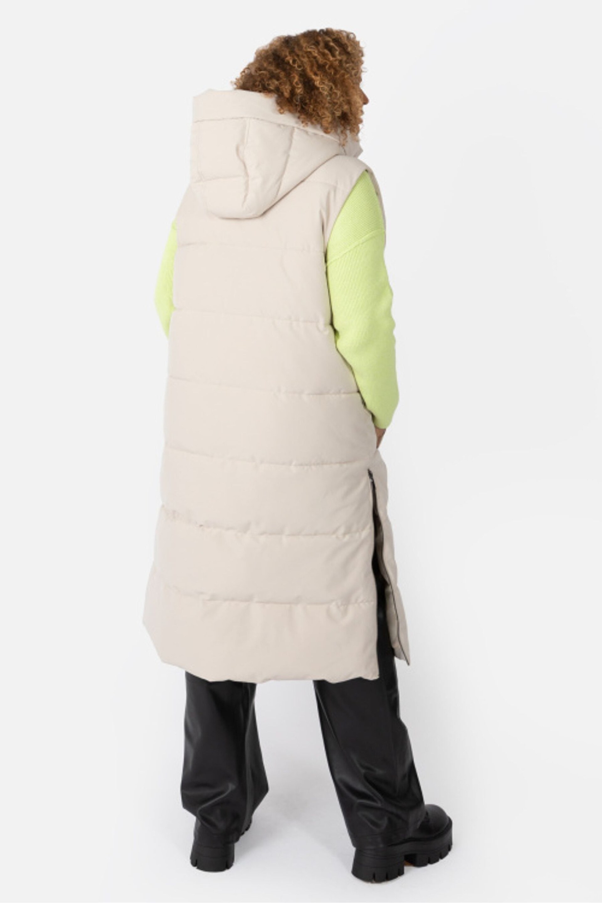 Lovedrobe Longline Gilet with Hood - Image 2 of 5