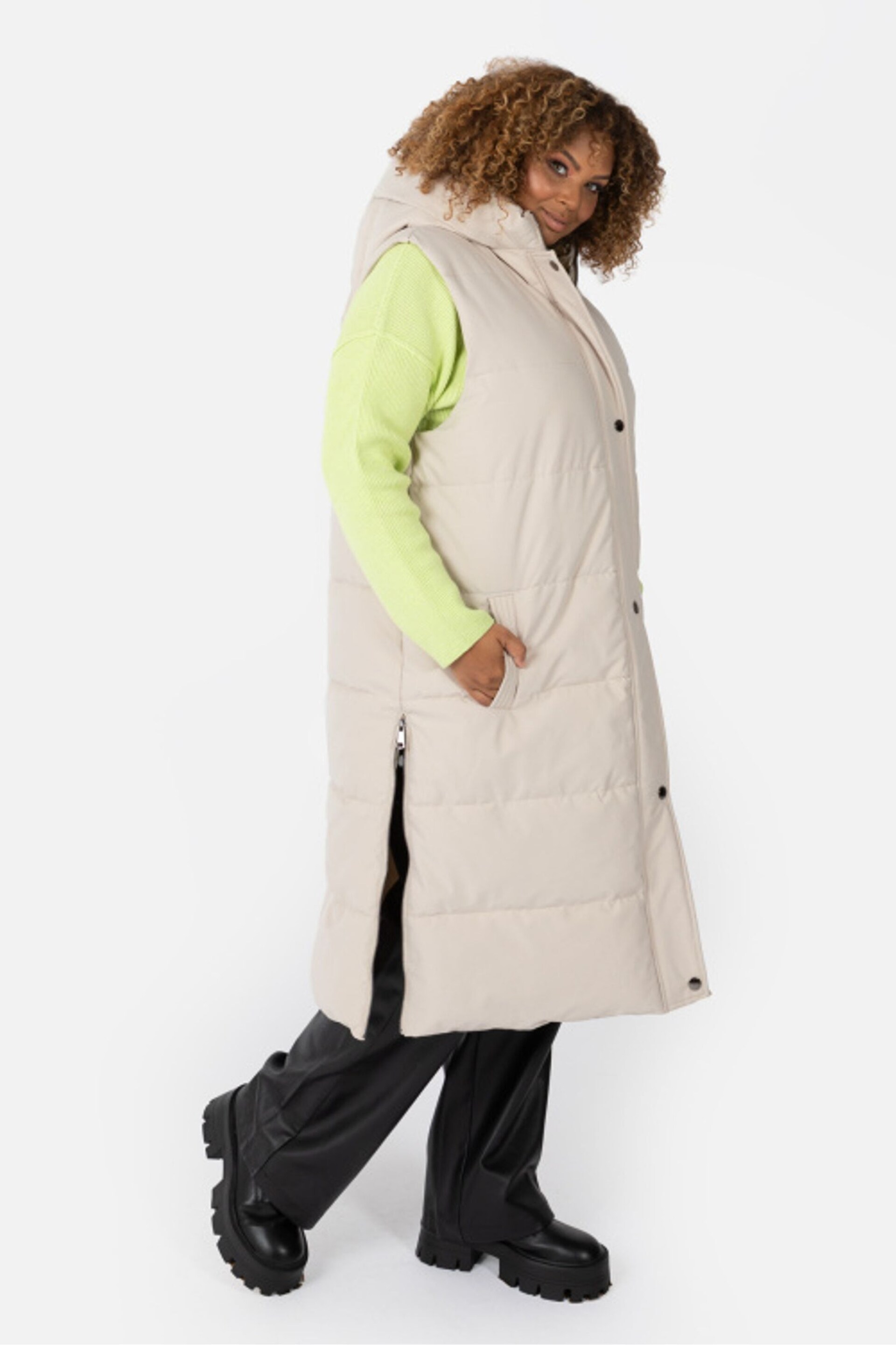 Lovedrobe Longline Gilet with Hood - Image 4 of 5