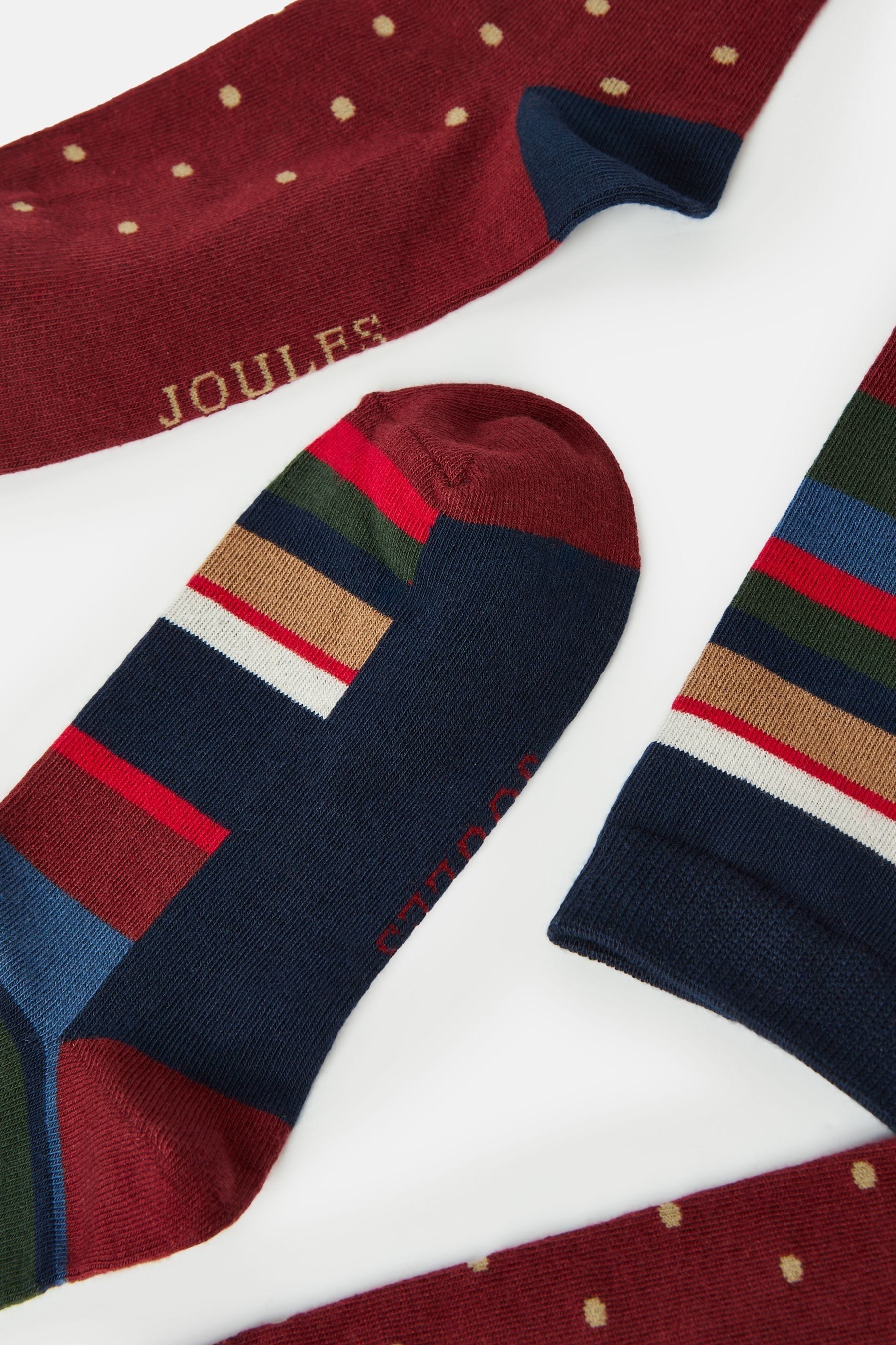 Buy Joules Men s Kingsbury Red 2 Pack Socks size 7 12 from Next Luxembourg