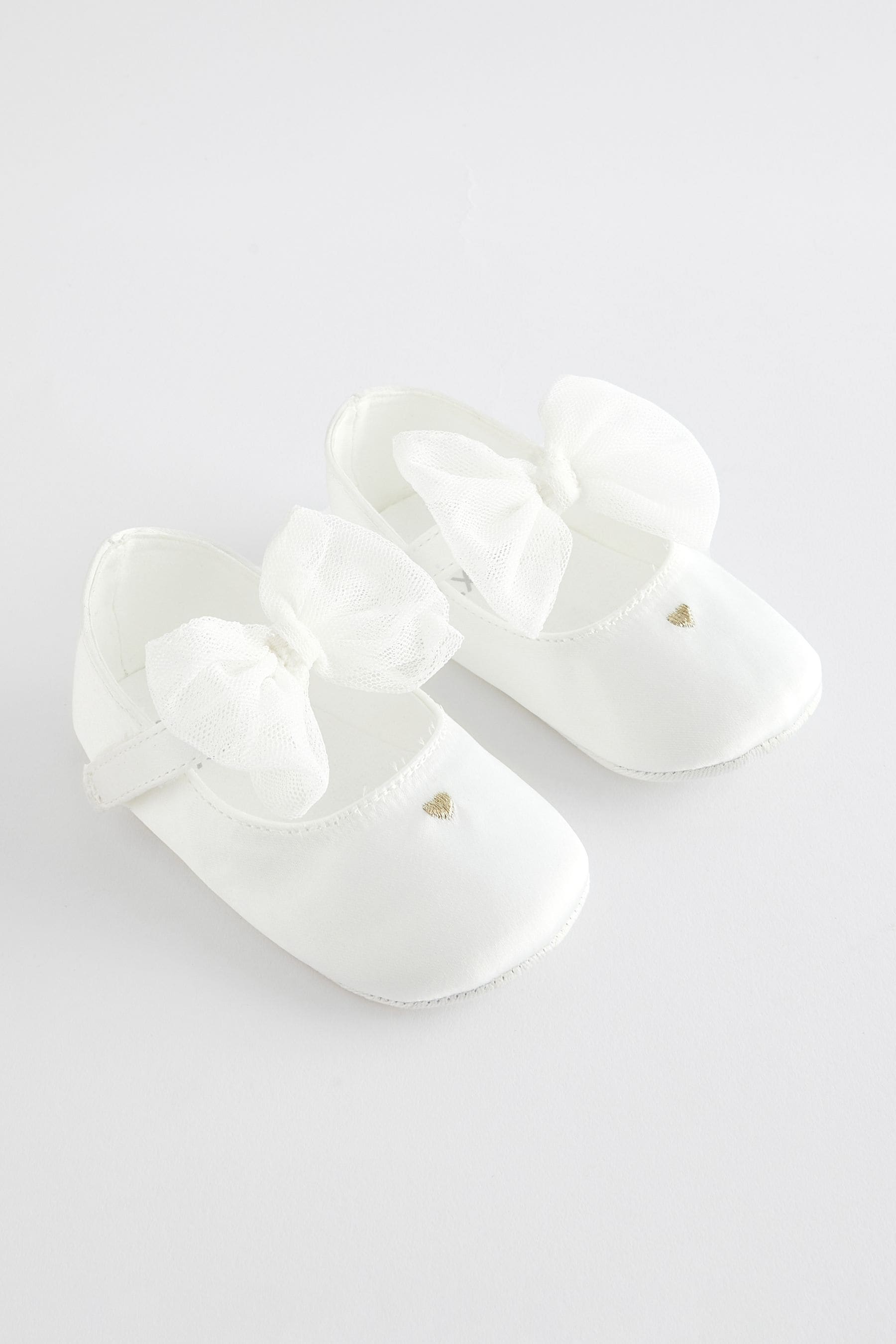 White baby ballet shoes discount