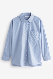 Blue/White Oversized Button Down Shirt - Image 5 of 6